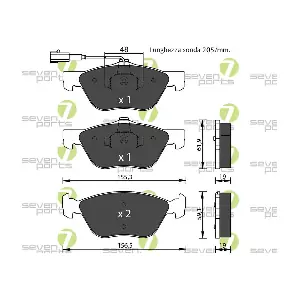 7 SEVEN PARTS SVP17543