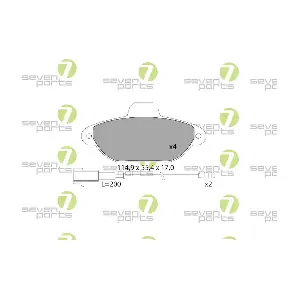 7 SEVEN PARTS SVP14953
