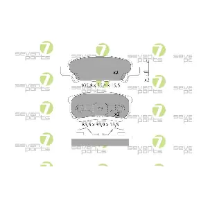 7 SEVEN PARTS SVP25400
