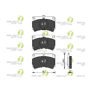 7 SEVEN PARTS SVP13910