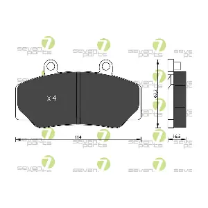 7 SEVEN PARTS SVP14860