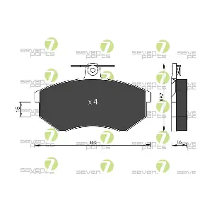 7 SEVEN PARTS SVP15600
