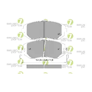 7 SEVEN PARTS SVP22980