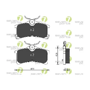 7 SEVEN PARTS SVP22780