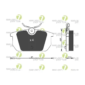 7 SEVEN PARTS SVP13530