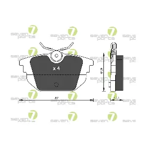 7 SEVEN PARTS SVP19580