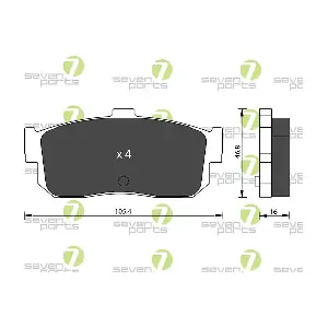 7 SEVEN PARTS SVP16382
