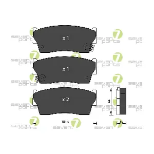 7 SEVEN PARTS SVP15120