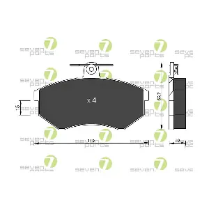 7 SEVEN PARTS SVP15610