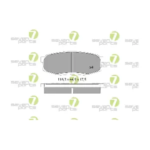 7 SEVEN PARTS SVP25670