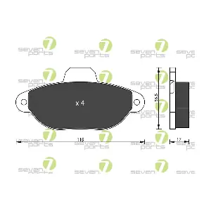 7 SEVEN PARTS SVP14952