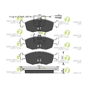 7 SEVEN PARTS SVP26672