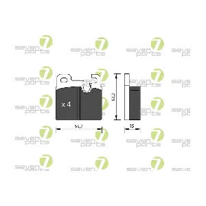 7 SEVEN PARTS SVP11580