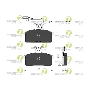 7 SEVEN PARTS SVP12406