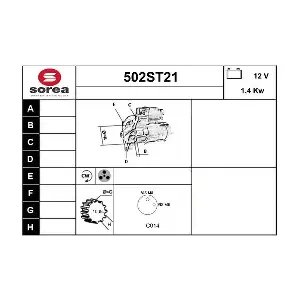 STARTCAR 502ST21 Стартер