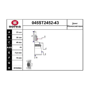 045ST2452-43 STARTCAR