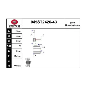 045ST2426-43 STARTCAR