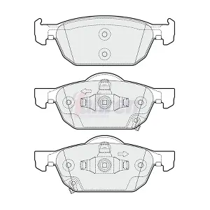 Fahren FBP3255 Комплект гальмівних накладок дискового стоянкового гальма