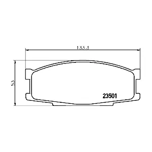 MINTEX MDB1449 Комплект гальмівних накладок дискового стоянкового гальма