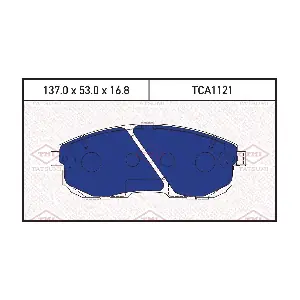 TATSUMI TCA1121 Комплект гальмівних накладок дискового стоянкового гальма