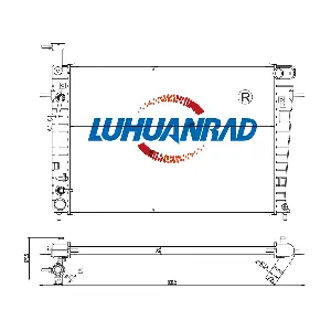 LUHUANRAD 101-2021 Радіатор, система охолодження двигуна