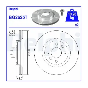 DELPHI BG2625T