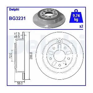 DELPHI BG3231