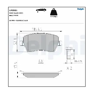 DELPHI LP3551