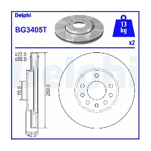 DELPHI BG3405T