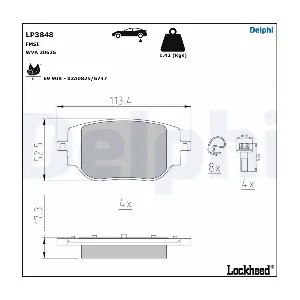 DELPHI LP3848