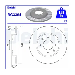 DELPHI BG3364