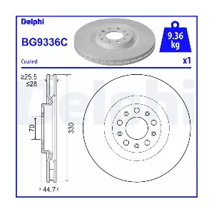 DELPHI BG9336C
