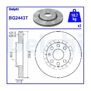DELPHI BG2443T