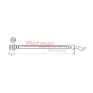 METZGER AUTOTEILE 4111440 Гальмівний шланг