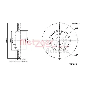 METZGER AUTOTEILE 6110279