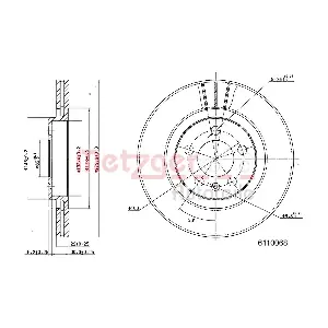 METZGER AUTOTEILE 6110068