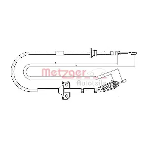METZGER AUTOTEILE 10.8189 Тросовий привод, стоянкове гальмо