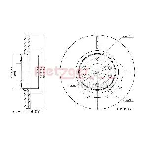 METZGER AUTOTEILE 6110103