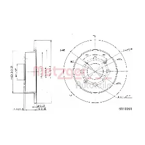 METZGER AUTOTEILE 6110081