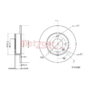 METZGER AUTOTEILE 6110390