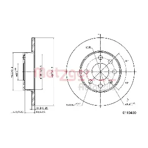 METZGER AUTOTEILE 6110450