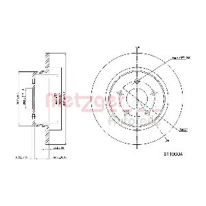 METZGER AUTOTEILE 6110604