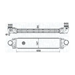 MAGNETI MARELLI 351319204990 Охолоджувач наддувального повітря