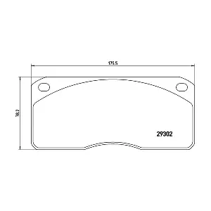 MAGNETI MARELLI 363700506011 Комплект гальмівних накладок дискового стоянкового гальма