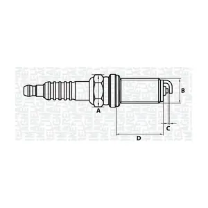 MAGNETI MARELLI 062000778304 Свічка запалювання